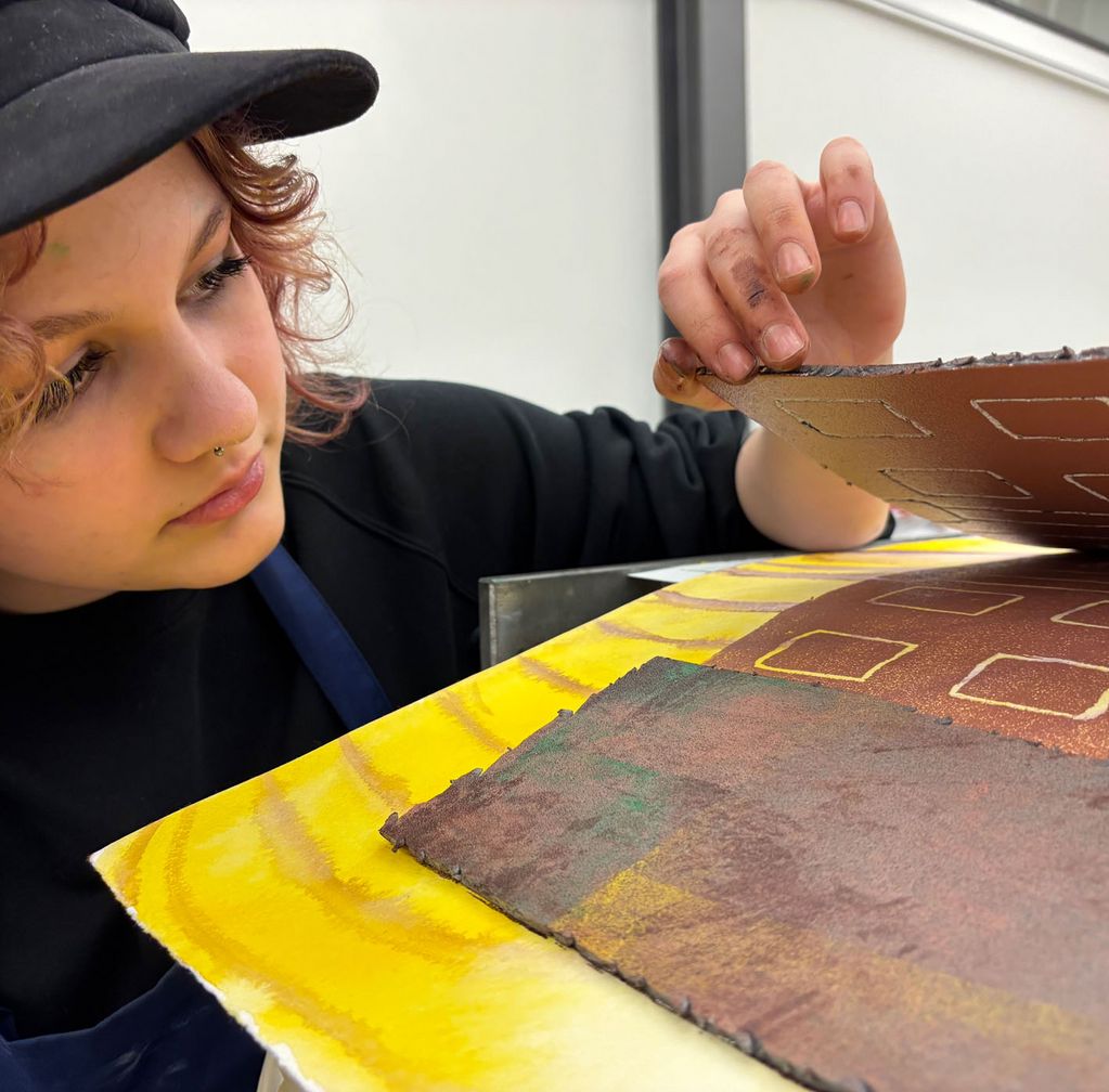 Kunstprojekt "Ravensdruck" 2024 (Foto: Ernst-Litfaß-Schule)