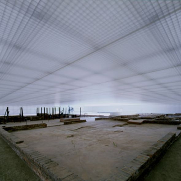 Fundamente der "Station Z" in der Gedenkstätte Sachsenhausen (GuMS, Foto: Udo Meinel) Fundamente der "Station Z" in der Gedenkstätte Sachsenhausen (GuMS, Foto: Udo Meinel)