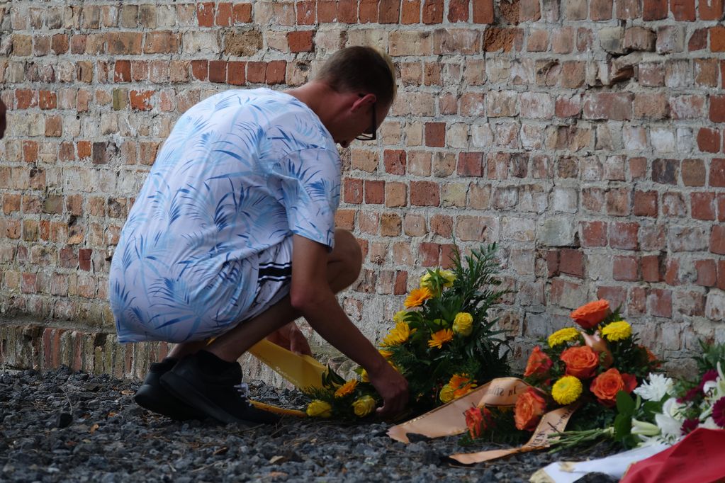 Kranzniederlegungen bei der Gedenkveranstaltung am 1. September 2019; Foto: GBadH/SBG