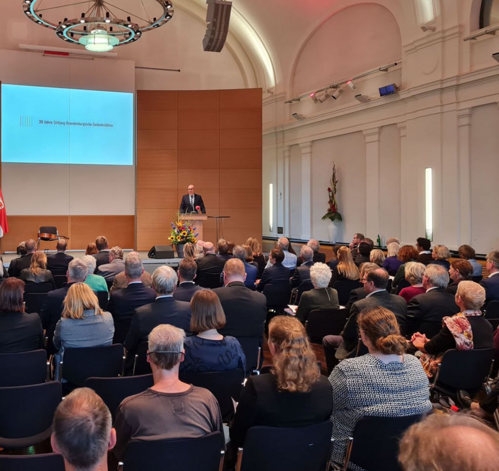 Festakt zum 30-jährigen Bestehen der Stiftung Brandenburgische Gedenkstätten in der Potsdamer Staatskanzlei (© SBG)